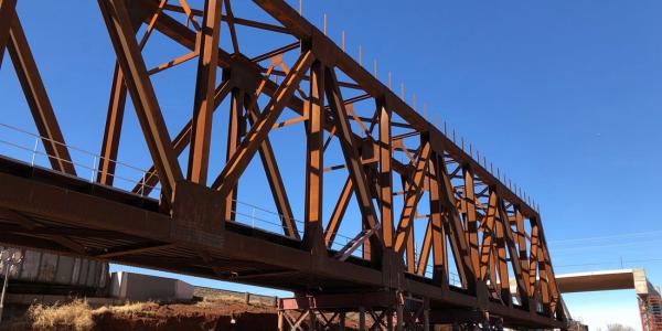 BNSF Truss Bridge over I-235